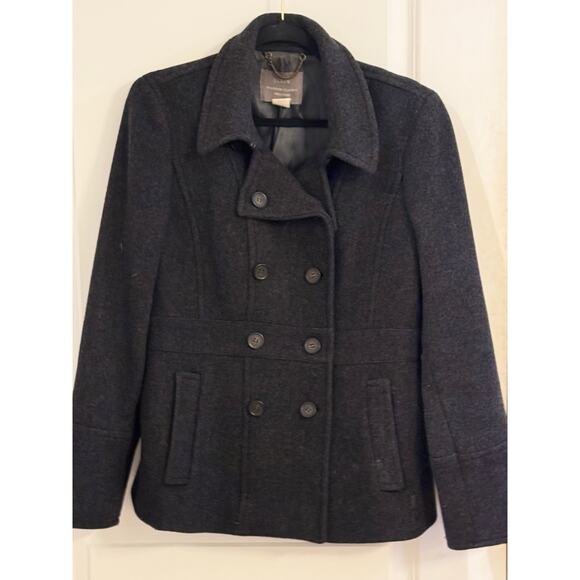 JCrew Nello Gori Wool Peacoat Size 10 - Picture 1 of 9